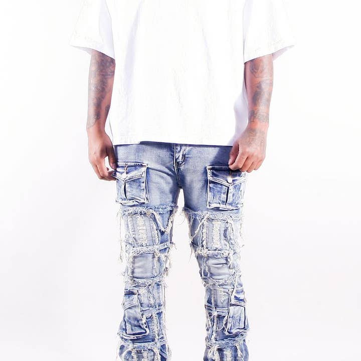 Ripped Flare Styled Jeans