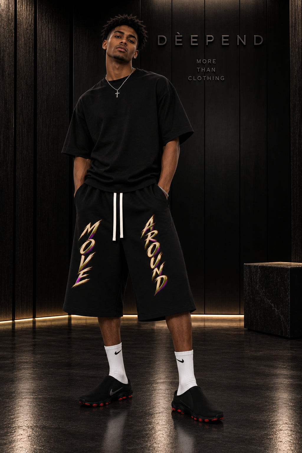 DèɛpEŋD Move Around Three-quarter Shorts