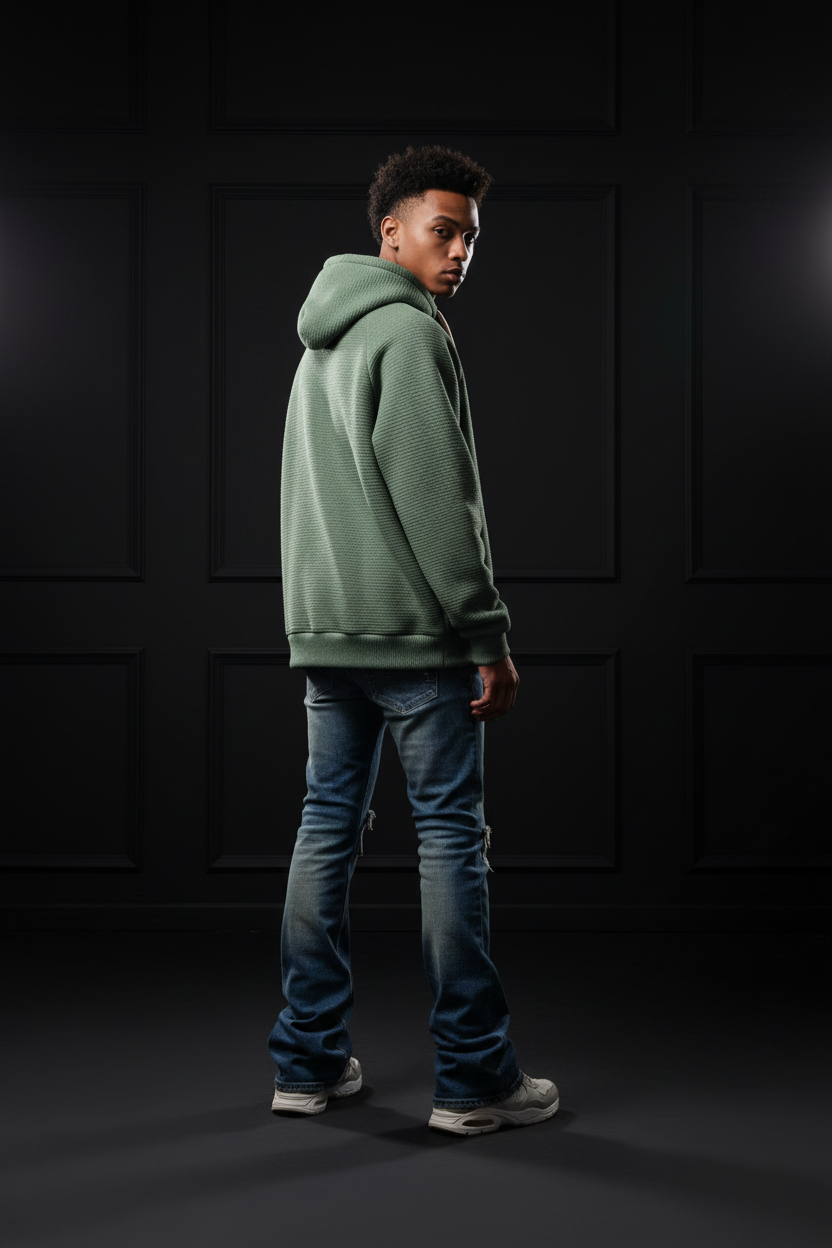 Flawless Hoodie Olive - Back