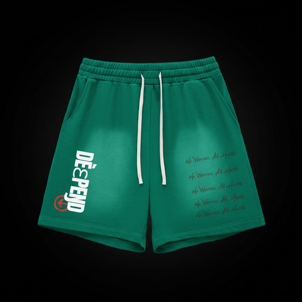 Green Shorts Front