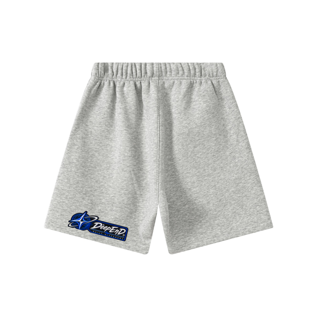 345GSM Men’s Fleece-Lined Straight-Leg Shorts Marled Grey
