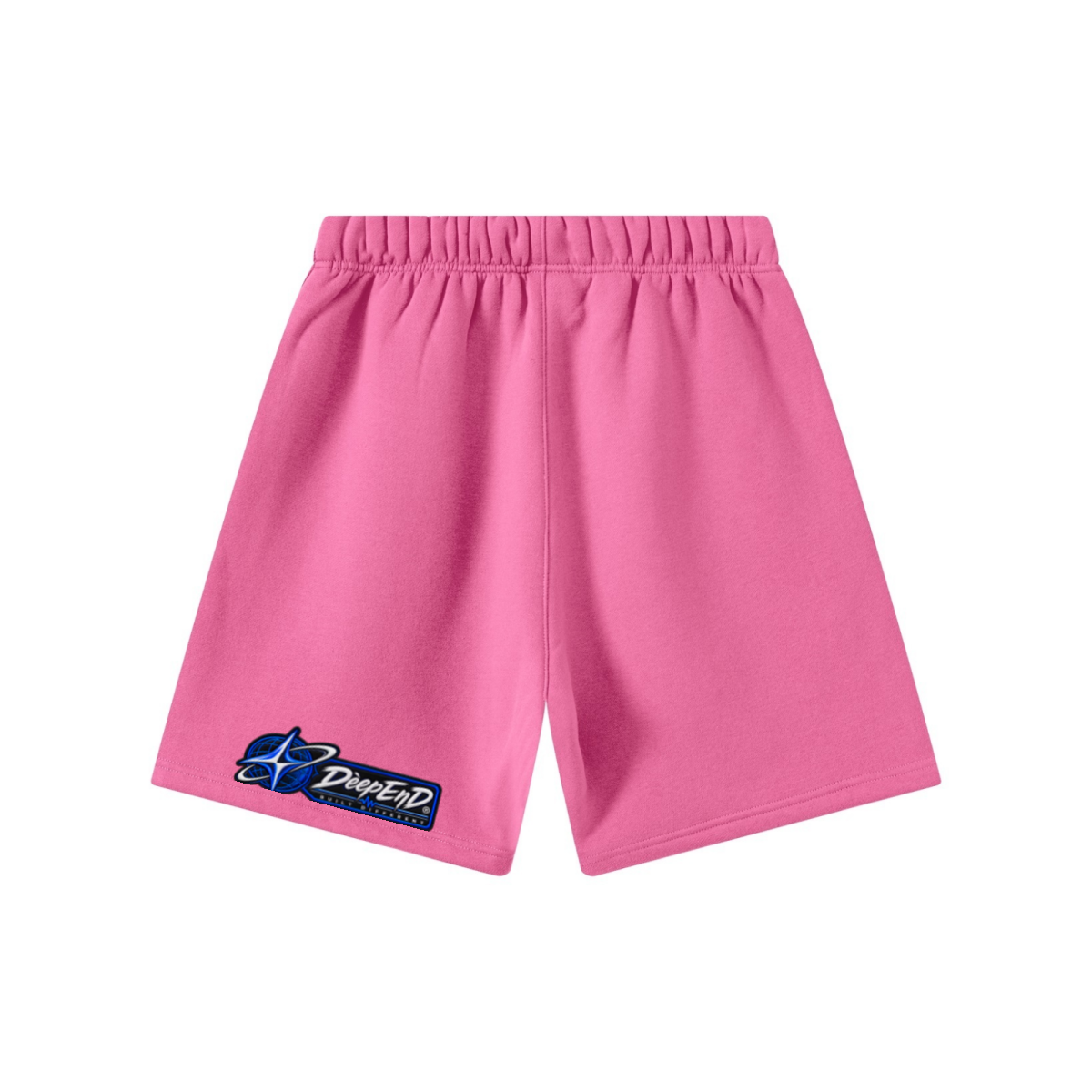 345GSM Men’s Fleece-Lined Straight-Leg Shorts Fuchsia Pink
