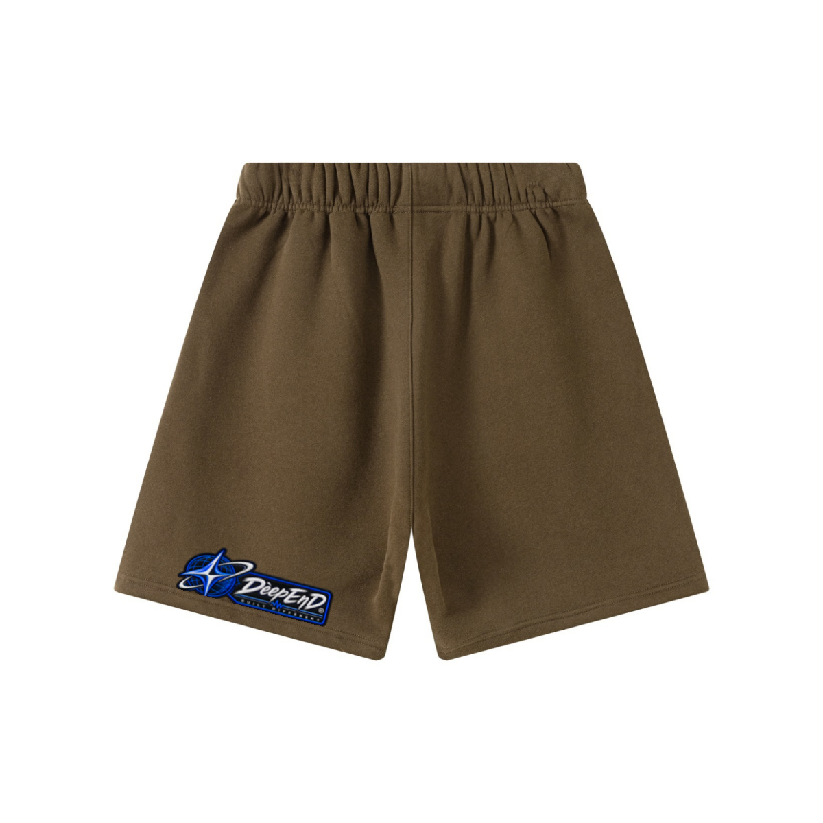 345GSM Men’s Fleece-Lined Straight-Leg Shorts Brown