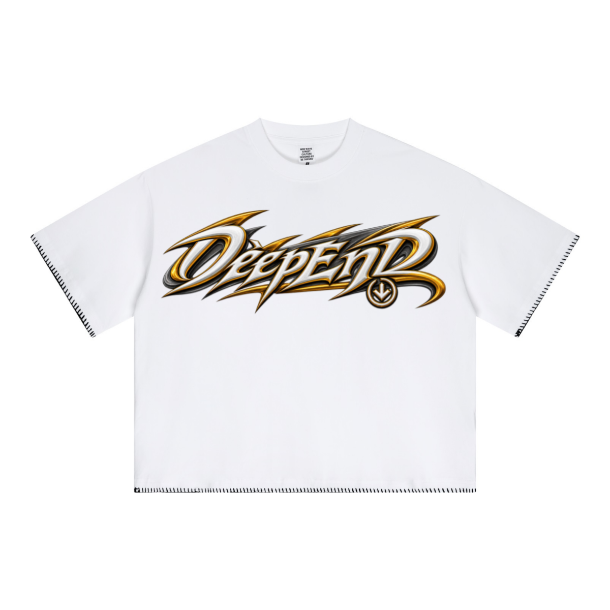 240GSM Unisex Boxy-Fit Loose-Fit T-shirt Off white