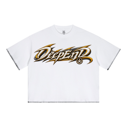 240GSM Unisex Boxy-Fit Loose-Fit T-shirt Off white