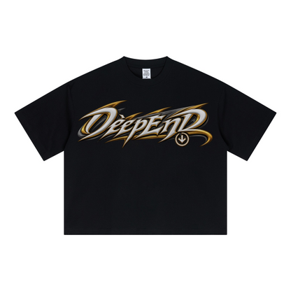 240GSM Unisex Boxy-Fit Loose-Fit T-shirt Black