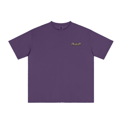 235GSM Men's Low-Shrink Cool-Touch Cotton T-Shirt Purple