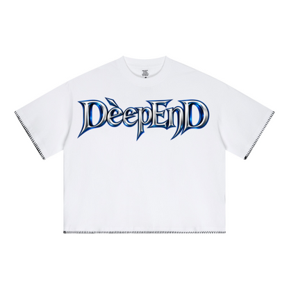 240GSM Unisex Boxy-Fit Loose-Fit T-shirt Off white