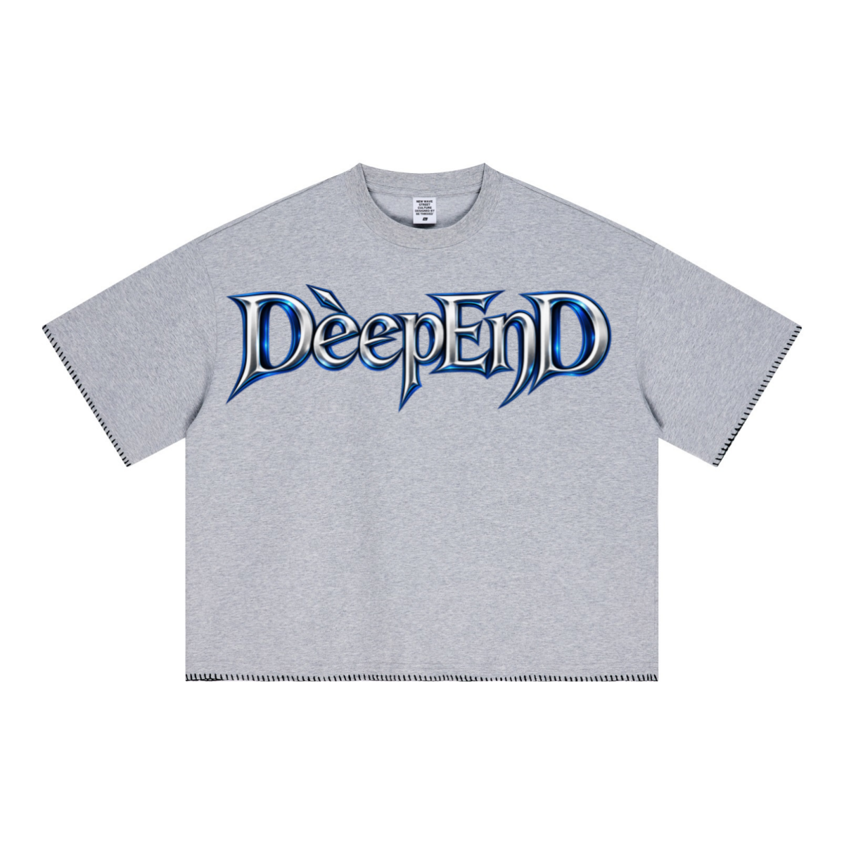 240GSM Unisex Boxy-Fit Loose-Fit T-shirt Heathered gray