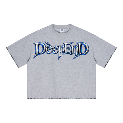 240GSM Unisex Boxy-Fit Loose-Fit T-shirt Heathered gray