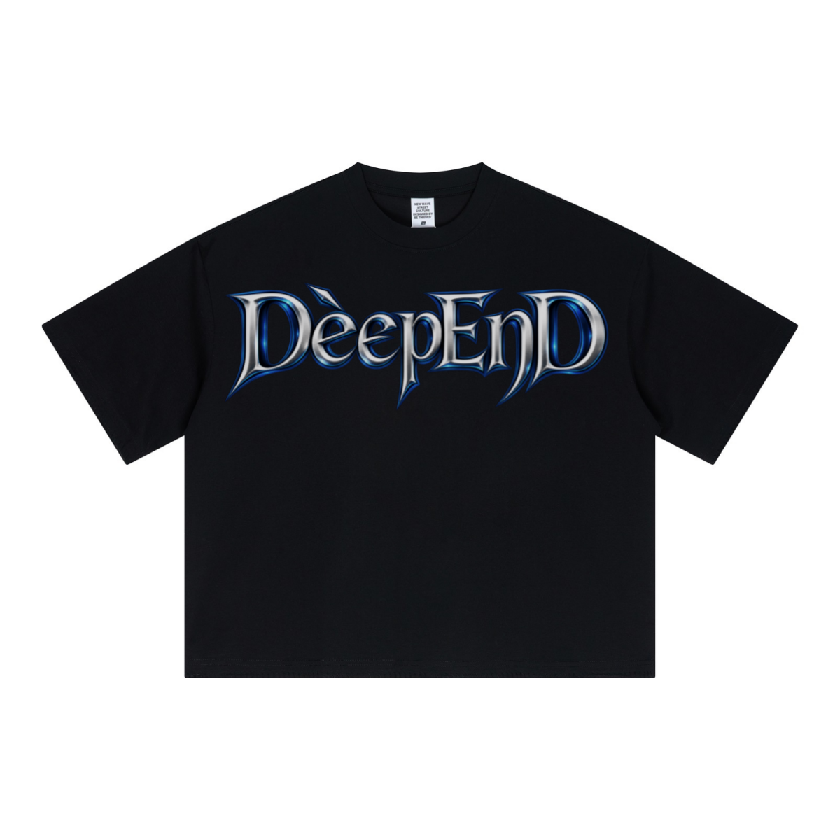 240GSM Unisex Boxy-Fit Loose-Fit T-shirt Black