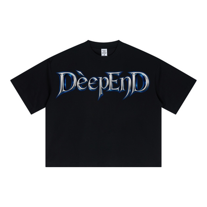 240GSM Unisex Boxy-Fit Loose-Fit T-shirt Black
