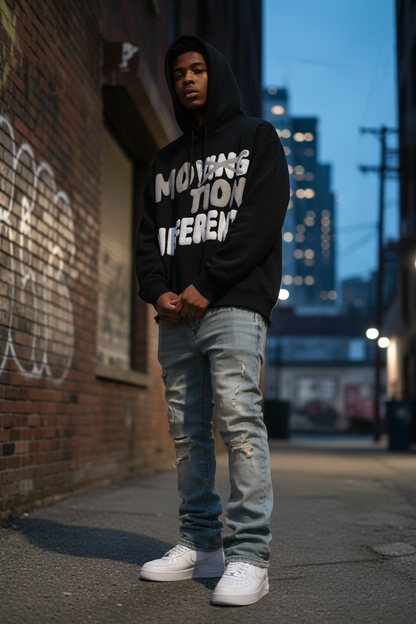 Model - Black Motion Different Hoodie