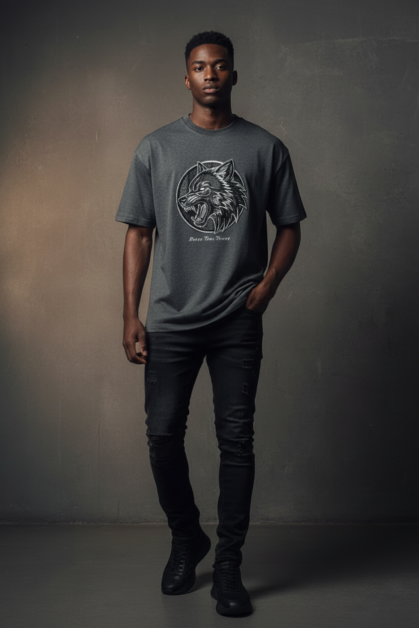 Model Wearing Shirt