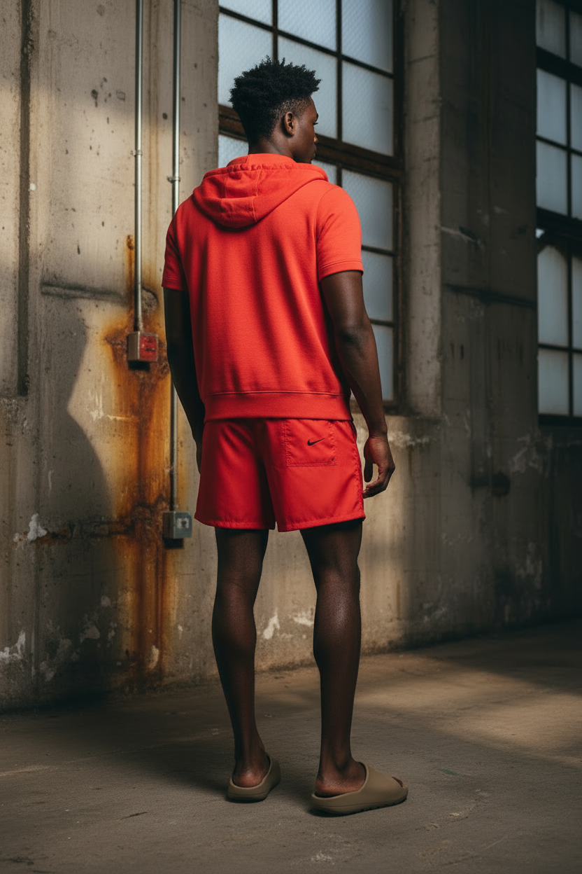 Nike Club Flow Shorts – Back View Industrial