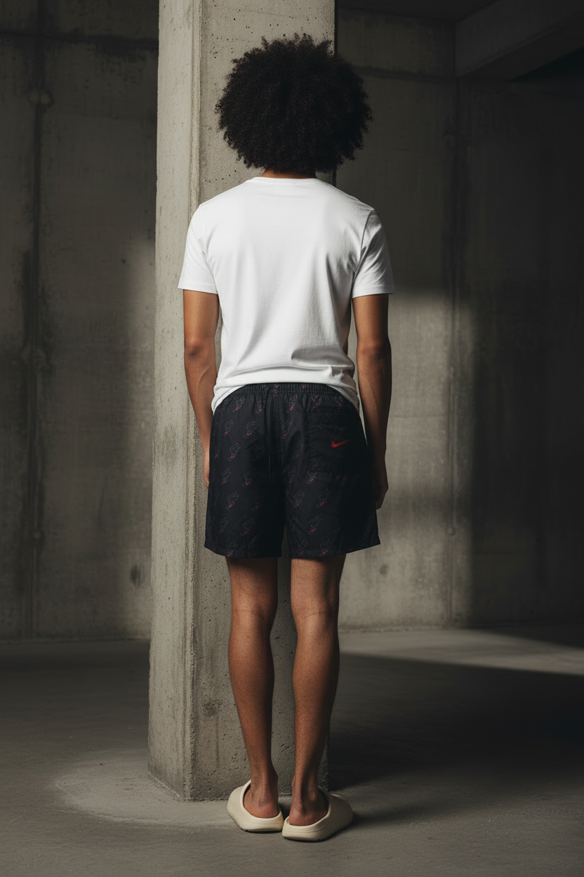 Nike Club Flow Shorts – Back View Model