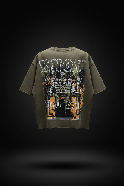 No Discipline Cropped Tee – Back Ghost Mockup Final