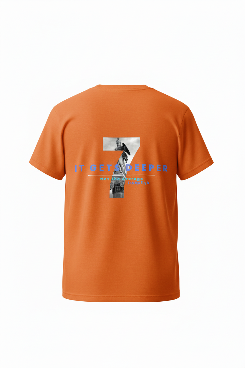 Orange 3D Ghost Back