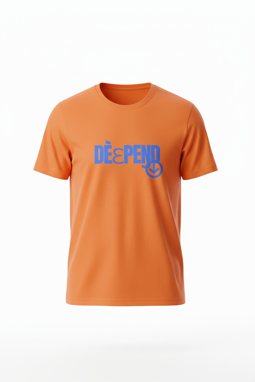 Orange 3D Ghost Front