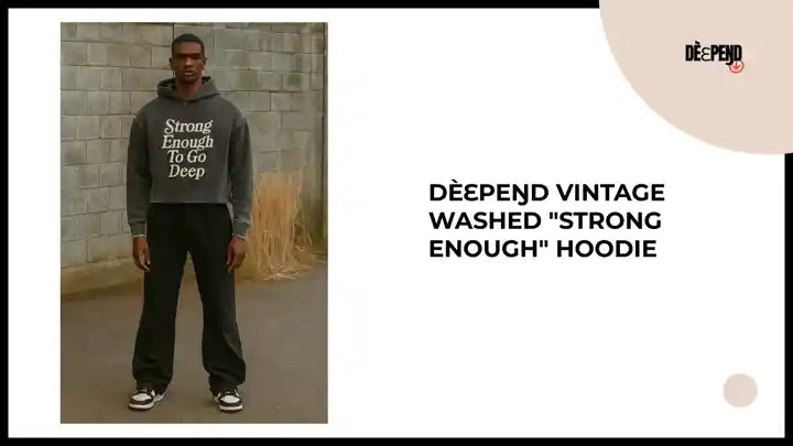 D&egrave;ɛpEŋD Vintage Washed "Strong Enough" Hoodie by@Outfy