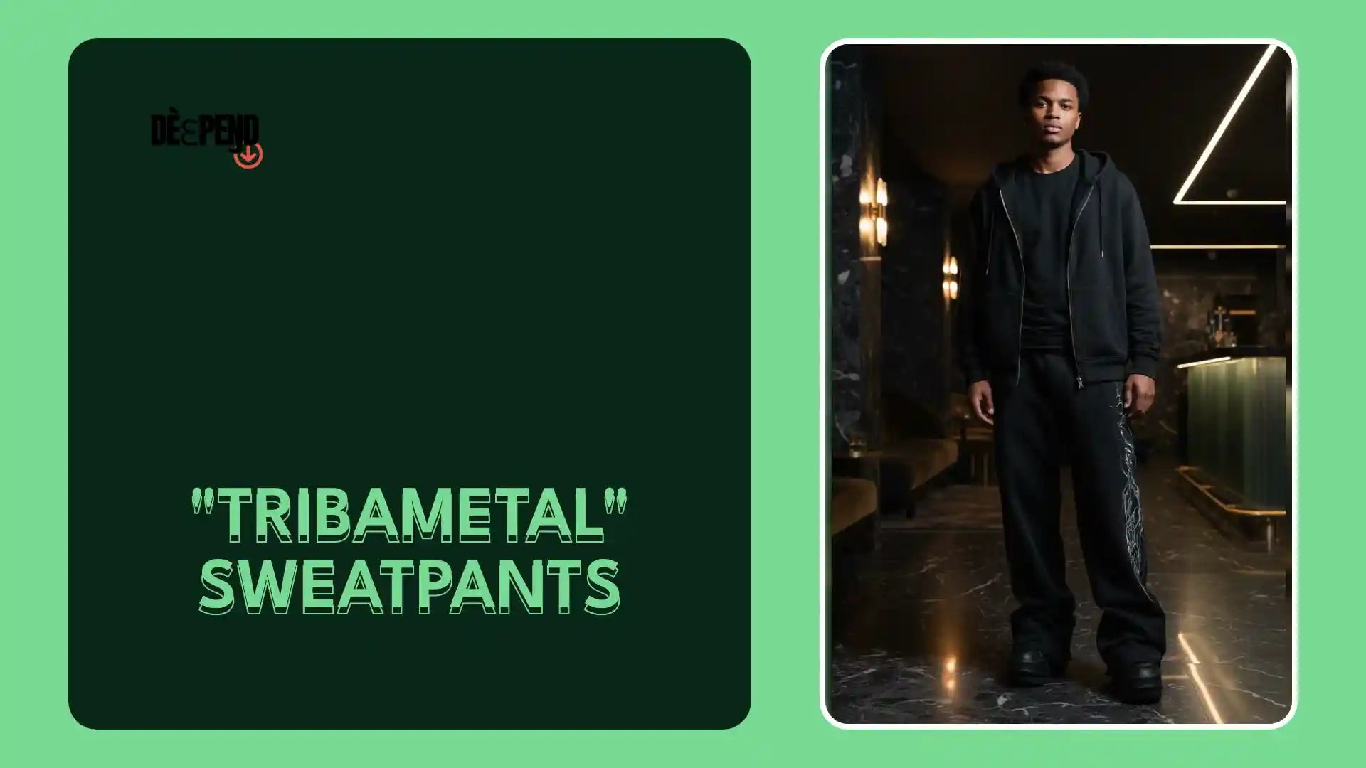 "TRIBAMETAL" SWEATPANTS by@Outfy