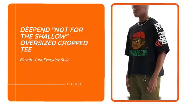 D&egrave;ɛpEŋD "Not For The Shallow" Oversized Cropped Tee by@Outfy