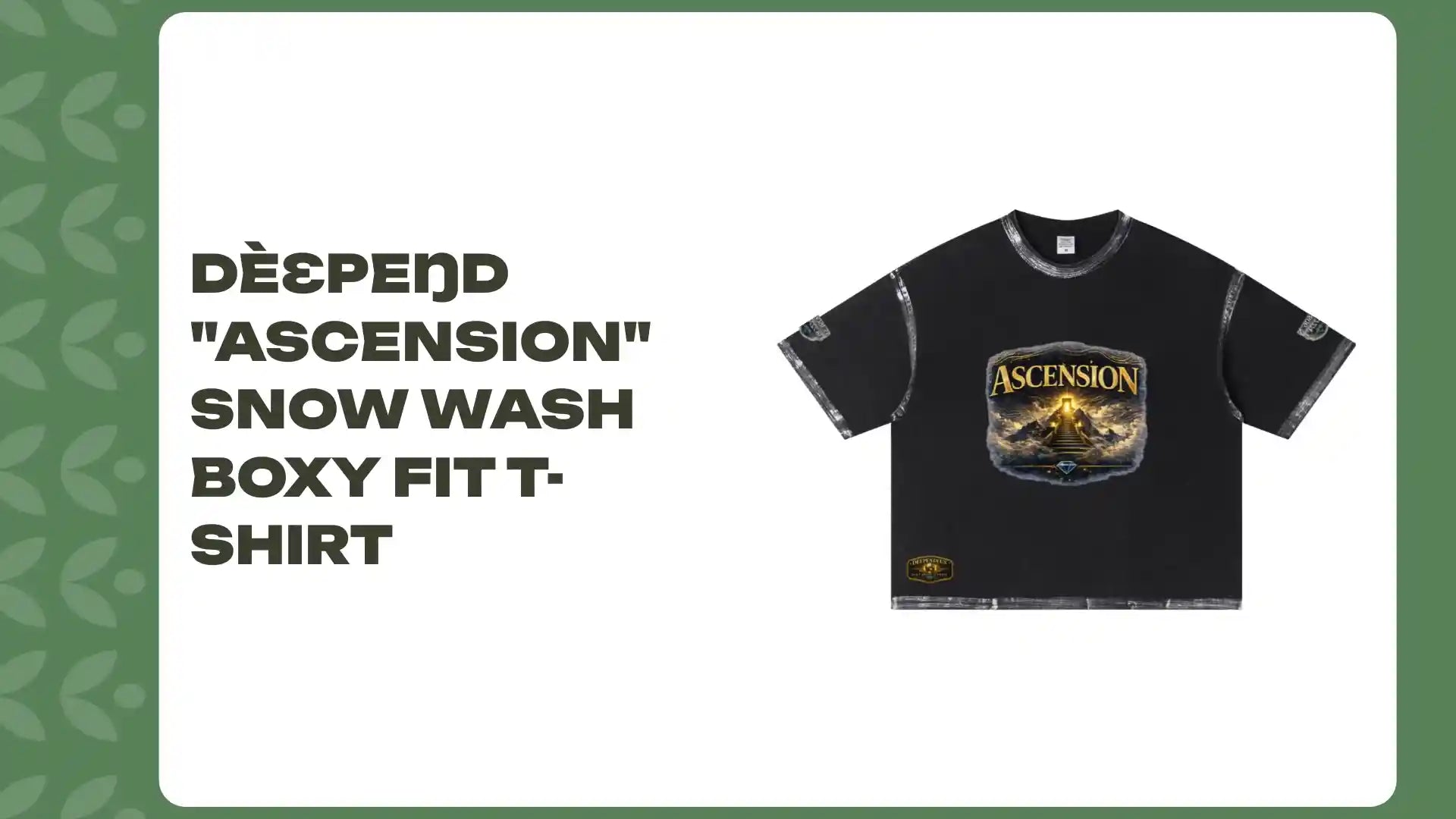 D&egrave;ɛpEŋD "Ascension" Snow Wash Boxy Fit T-Shirt by@Outfy