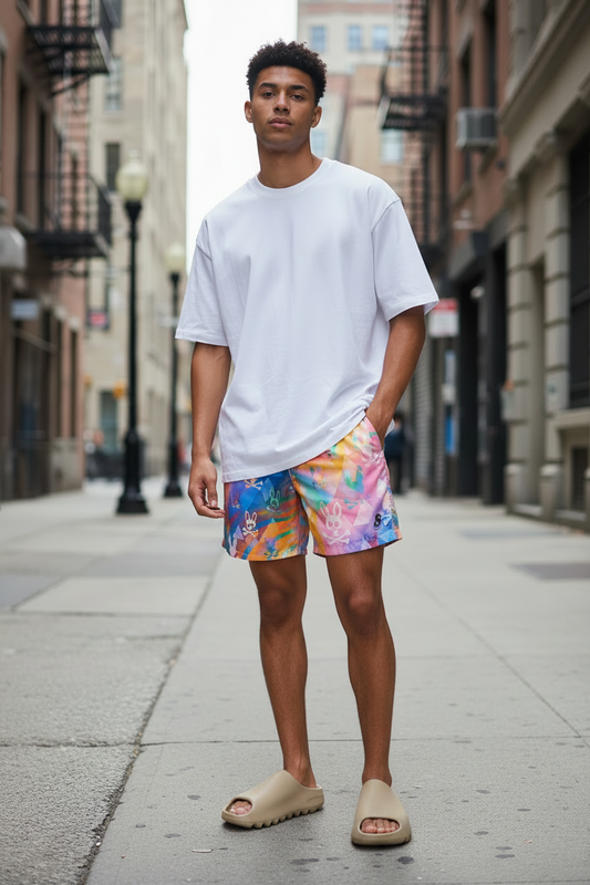 Psycho Bunny Milos Swim Shorts – Yeezy Slides City Streets