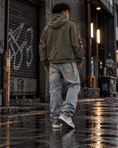 DèɛpEŋD Unbothered Vintage Washed Hoodie