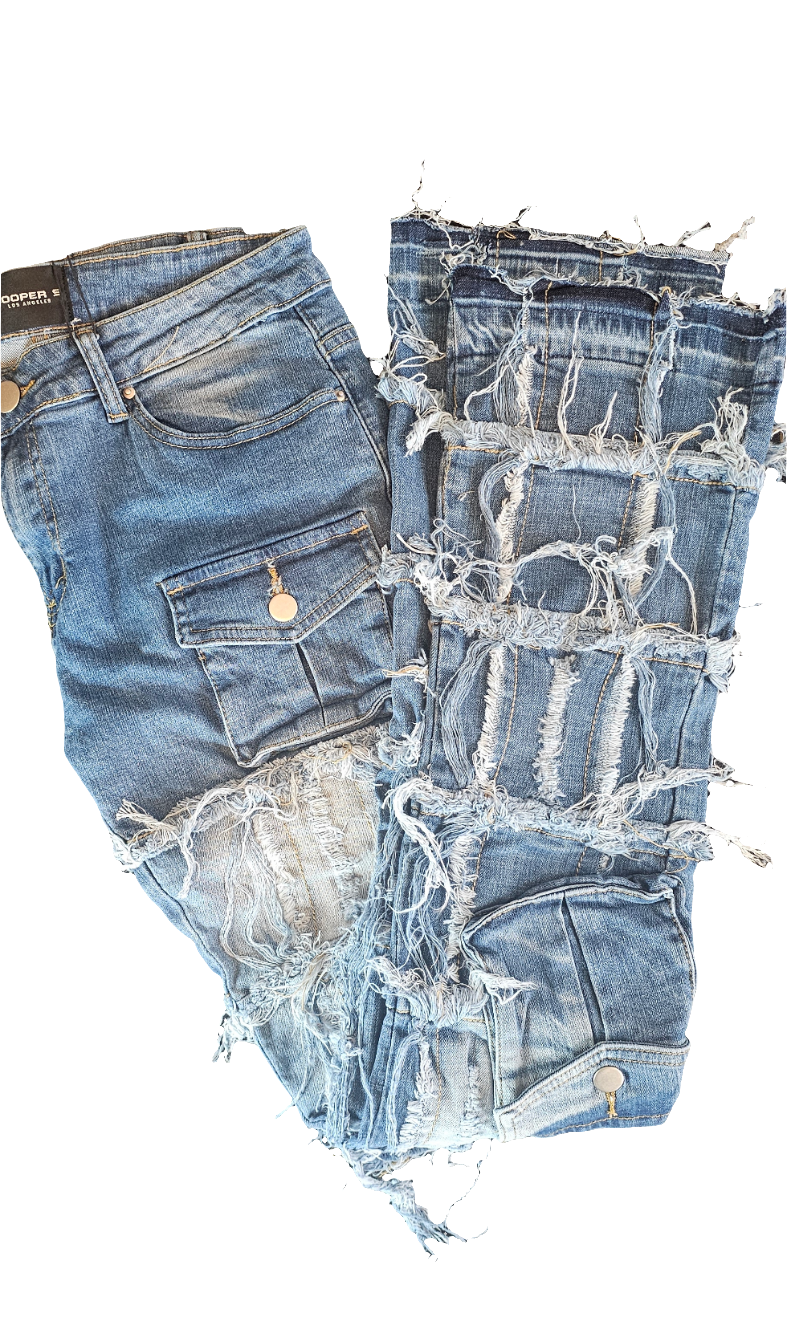 Ripped Flare Styled Jeans