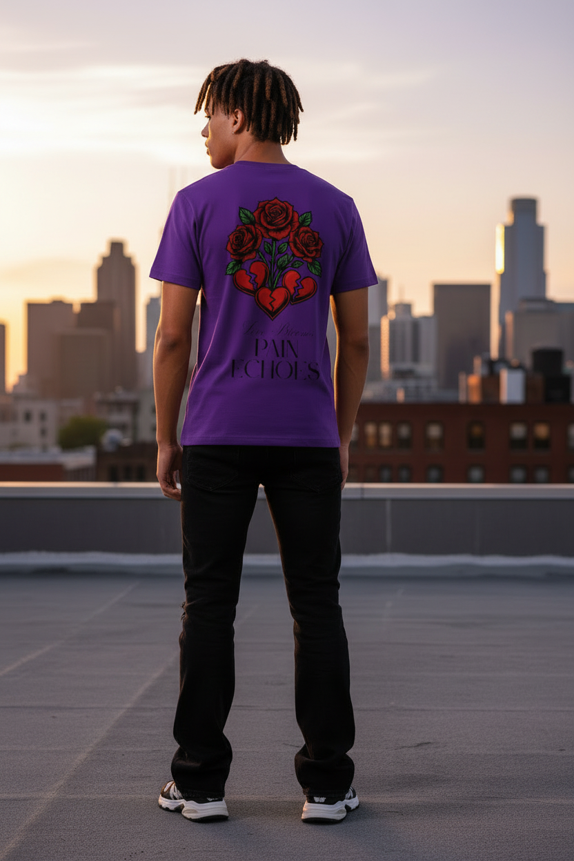 Rooftop Back – Pain Echoes Tee