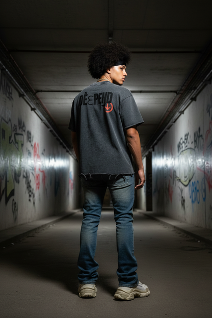 Rosehead Tee – Back View Matched Hair
