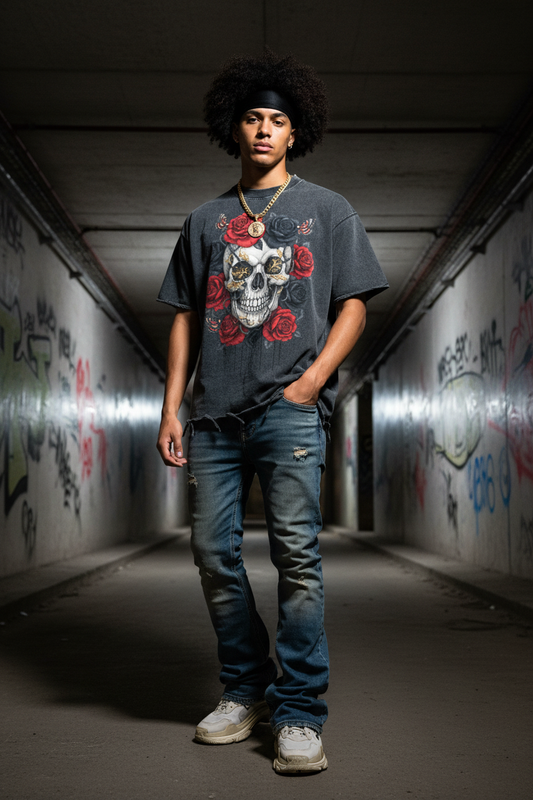 Rosehead Tee – Hood Front