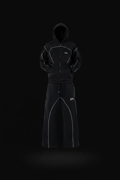 Street Striped Two-Piece Set – Ghost Mockup