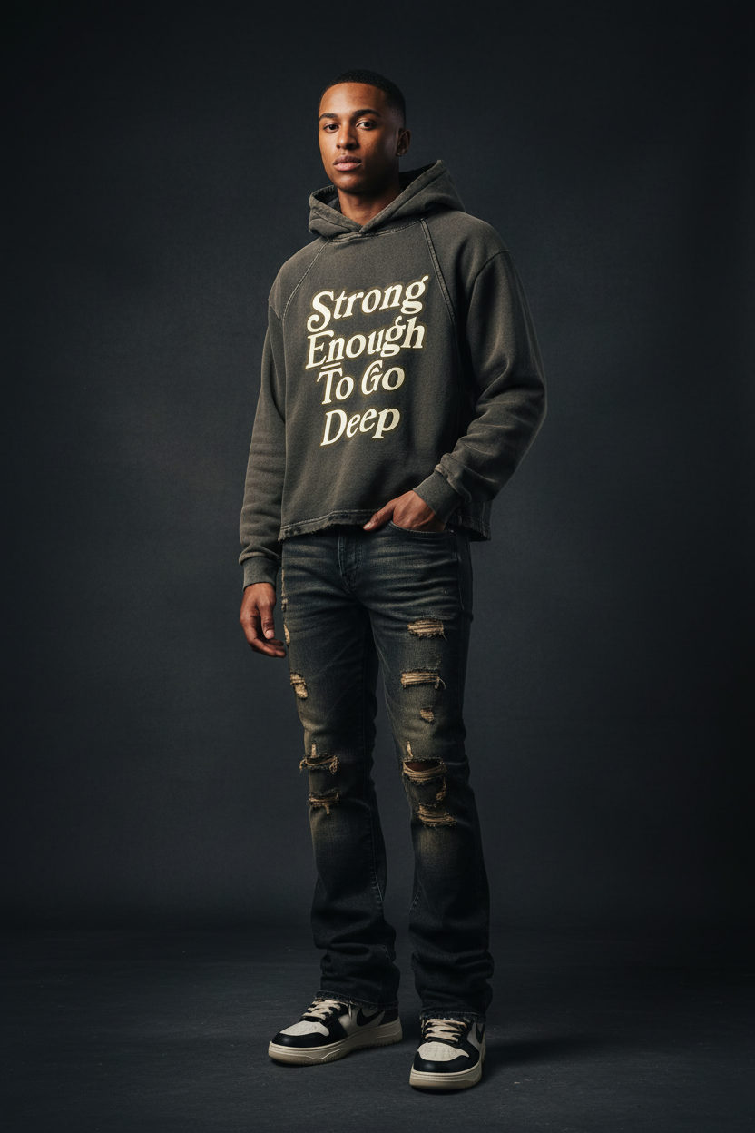 Strong Enough To Go Deep – Young Model Shot