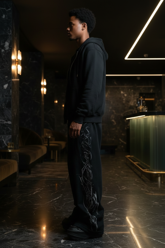 TRIBAMETAL Sweatpants Side View