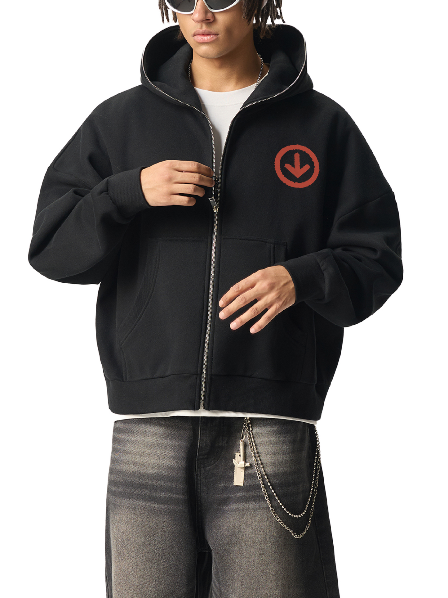 DèɛpEŋD Classic Full Zip Hoodie