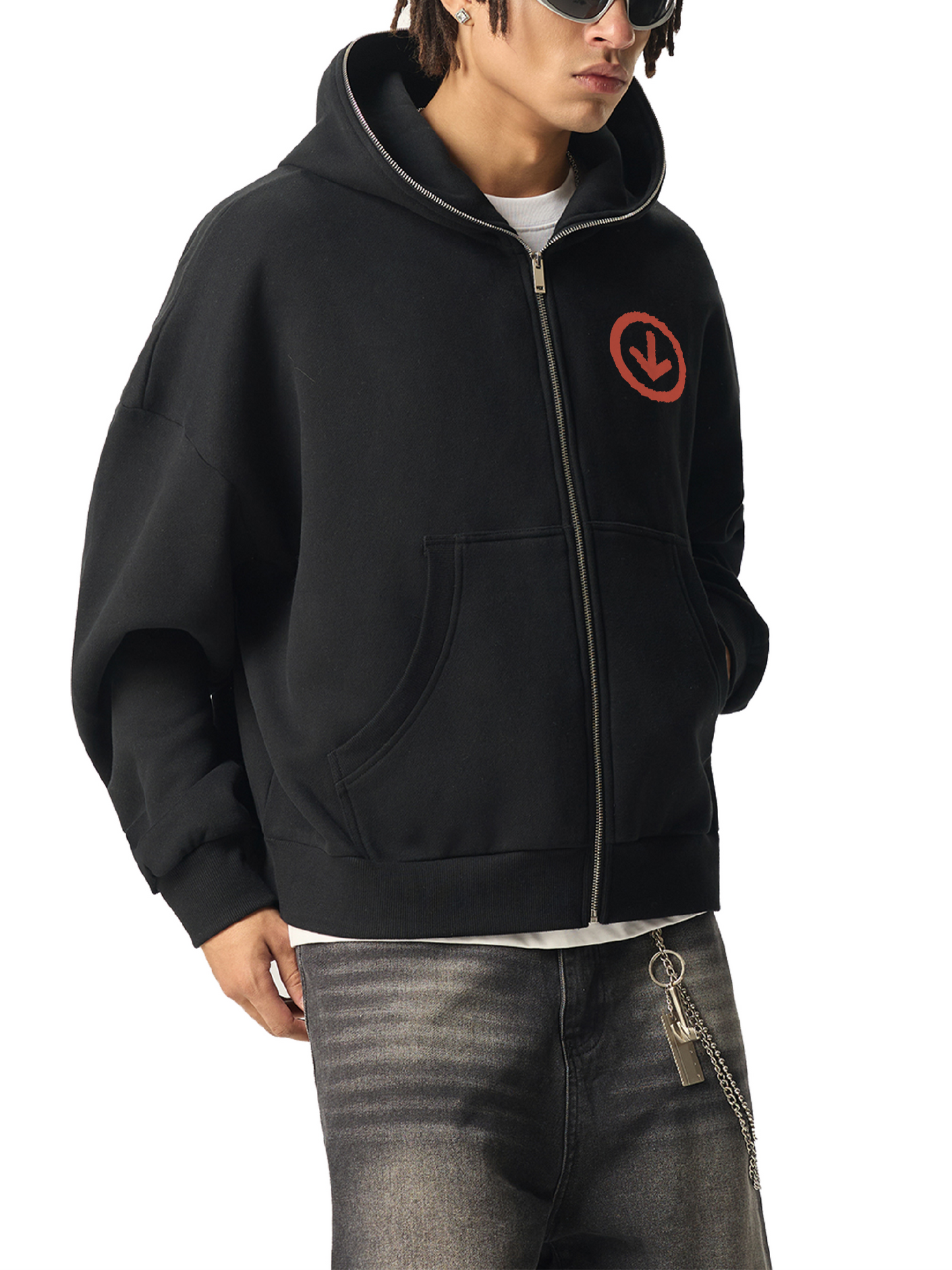 DèɛpEŋD Classic Full Zip Hoodie