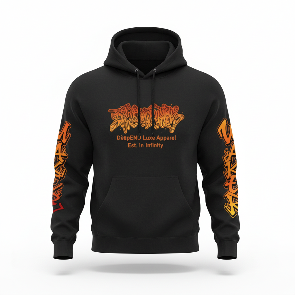 WaveMaker Hoodie 3D Mockup