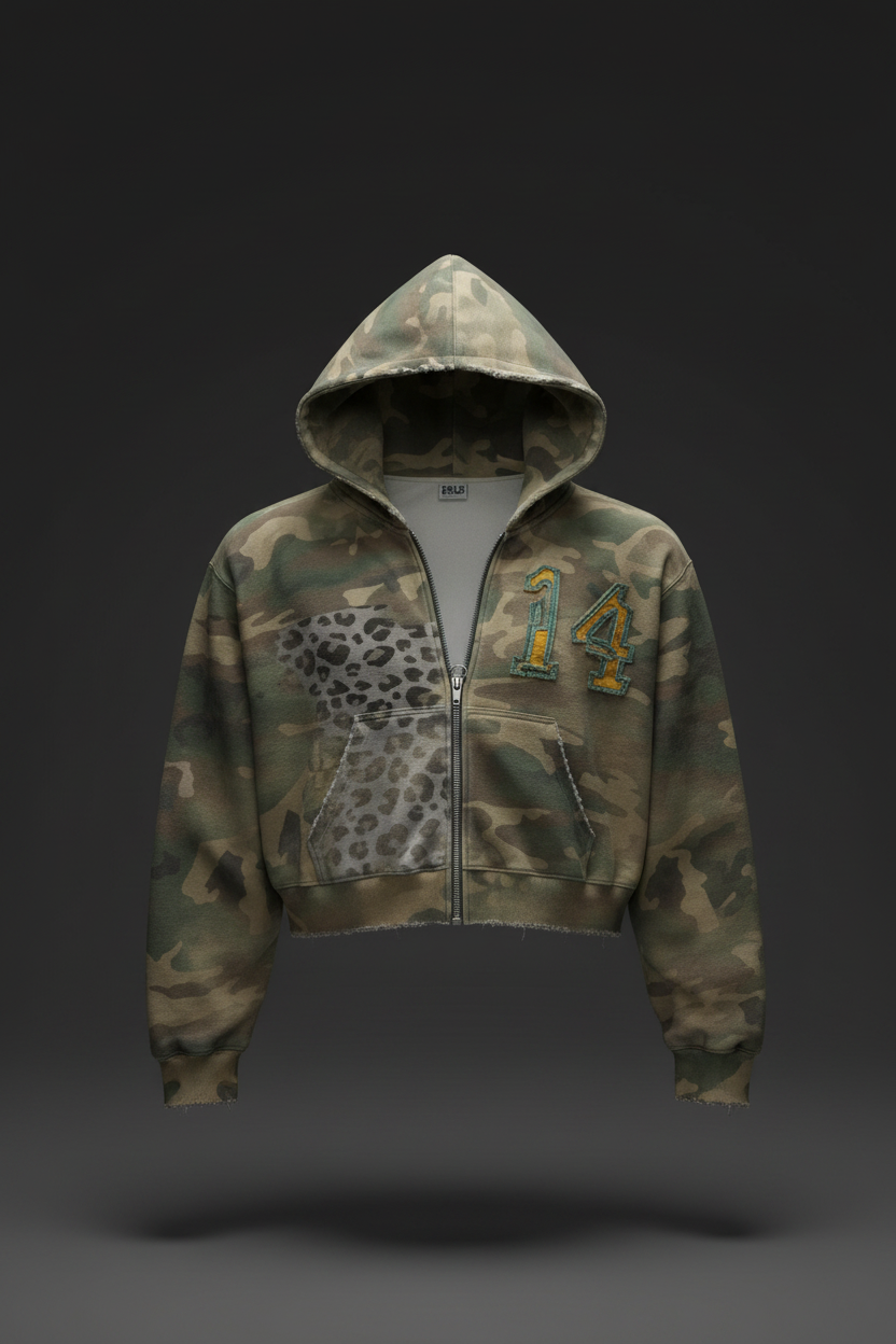 Wildbody Zip Up Hoodie – Front Mockup