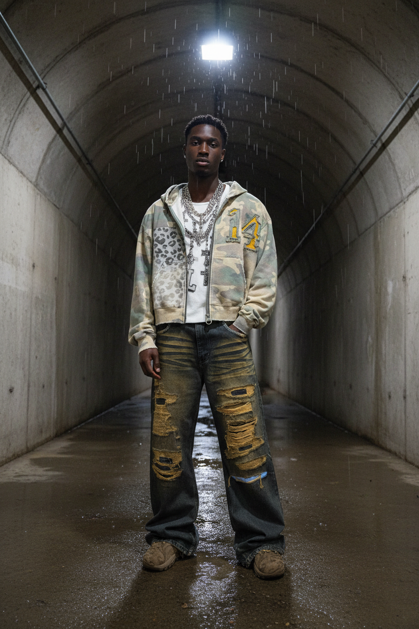 Wildbody Zip Up Hoodie – Model Shot