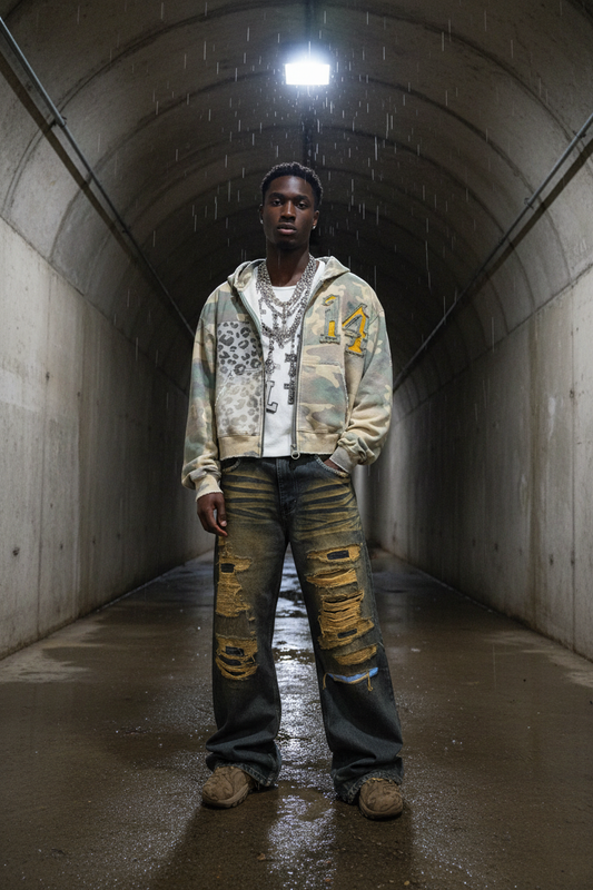 Wildbody Zip Up Hoodie – Model Shot